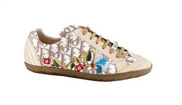 dior shoes with flowers